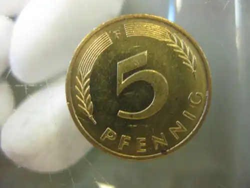 5 Pfennig, 1990 Münze Stuttgart, "F"