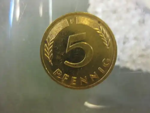 5 Pfennig, 1981 Münze Stuttgart, "F"