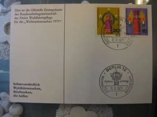 Maximumkarte Weihnachtsmarken 1971