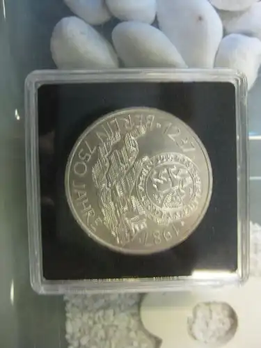 10 DM Silbermünze Gedenkmünze 750 Jahre Berlin von 1987, in besonderer Kapsel (siehe Artikelbeschreibung), Ausführung stg