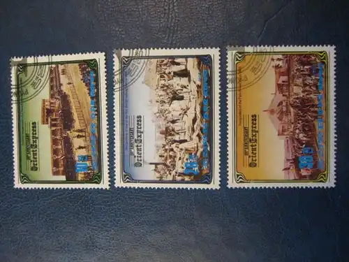 Eisenbahn,3 Werte, Korea, Orient-Express