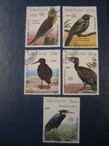 Laos, Vögel, 5 Werte