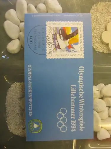 Olympia Markenheftchen Olympische Winterspiele Lillehammer 1994  Deutsche Bundespost