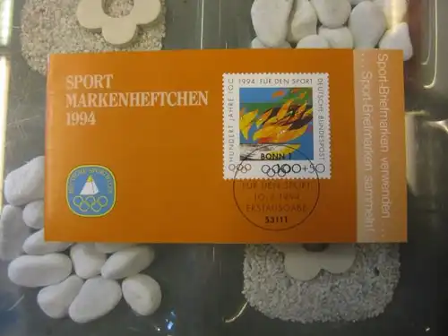 Sport Markenheftchen 1994 Deutsche Sporthilfe  Deutsche Bundespost