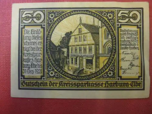 Notgeld Harburg / Elbe, 50 Pf.