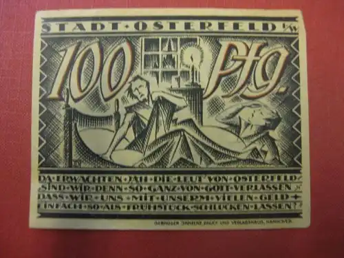 Notgeld Osterfeld, 100 Pf.