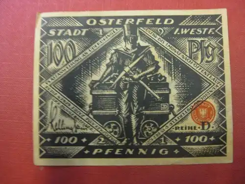 Notgeld Osterfeld, 100 Pf.