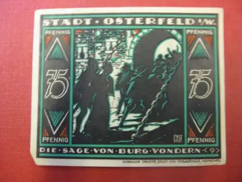 Notgeld Osterfeld, 75 Pf.