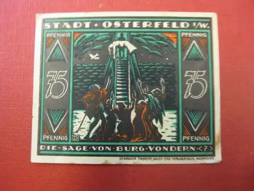Notgeld Osterfeld, 75 Pf.