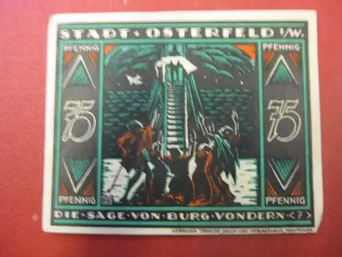 Notgeld Osterfeld, 75 Pf.