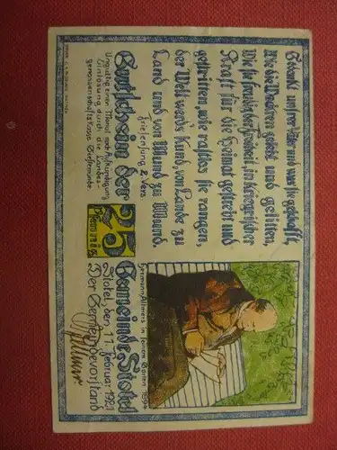 Notgeld Stotel, 25 Pf.