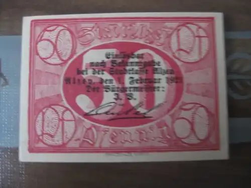 Notgeld Alzey, 50 Pf.