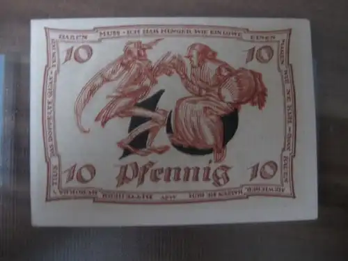 Notgeld, Gutschein, Arnstadt, 10 Pf.