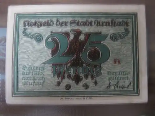 Notgeld, Gutschein, Arnstadt, 25 Pf.