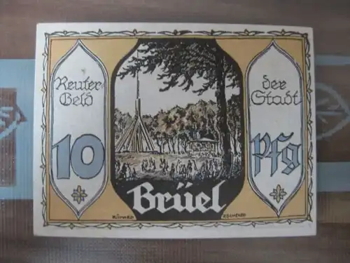 Notgeld Brüel, 10 Pf., Reutergeld