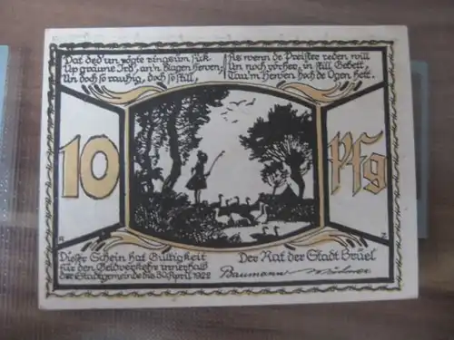 Notgeld Brüel, 10 Pf., Reutergeld