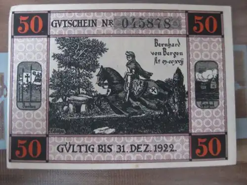 Notgeld Bergen / Dumme, 50 Pf.