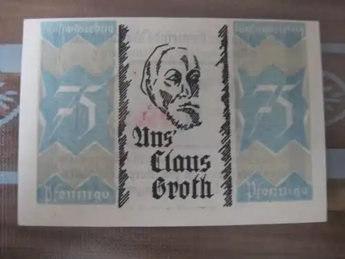 Notgeld Bönningstedt, 75 Pf.