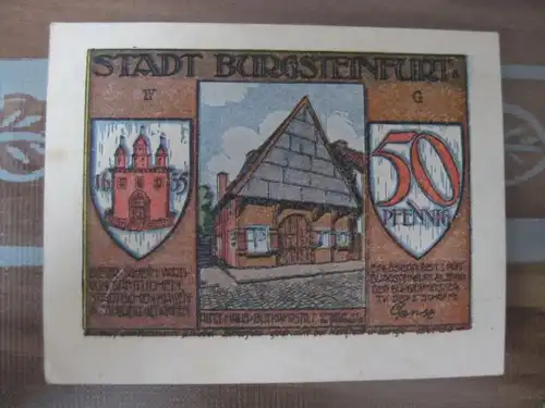 Notgeld Burgsteinfurt, 50 Pf.