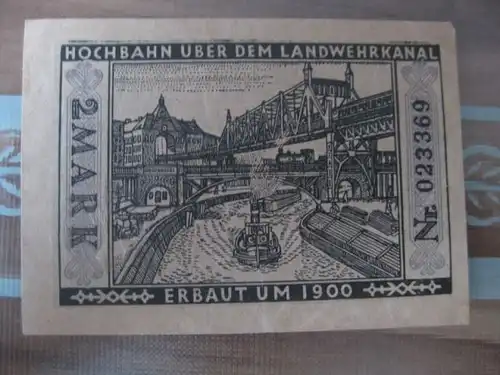 Notgeld Berlin Straßenbahn, 2 Mark