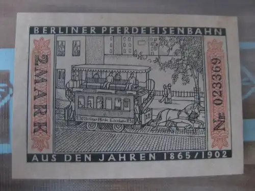 Notgeld Berlin Straßenbahn, 2 Mark