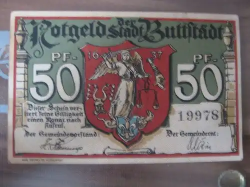 Notgeld Buttstädt, 50 Pf. 