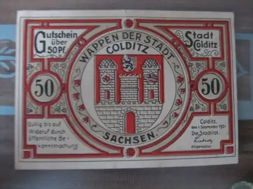 Notgeld Colditz, 50 Pf.