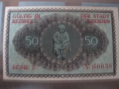 Notgeld Dresden, 50 Pf.