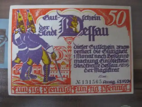 Notgeld Dessau, 50 Pf.