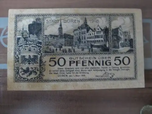 Notgeld Düren, 50 Pf.