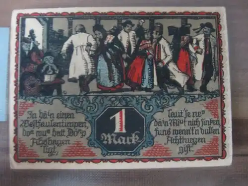 Notgeld Eisbergen / Weser, 1 Mark