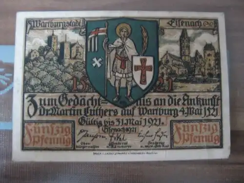 Notgeld Eisenach, 50 Pf.