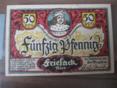 Notgeld Friesack, 50 Pf.