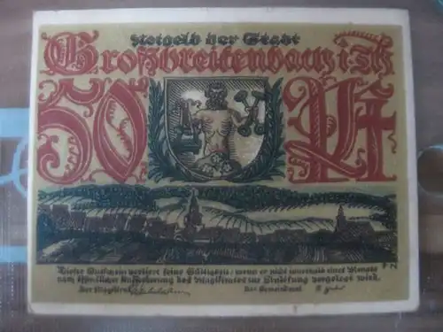 Notgeld Großbreitenbach, 50 Pf.