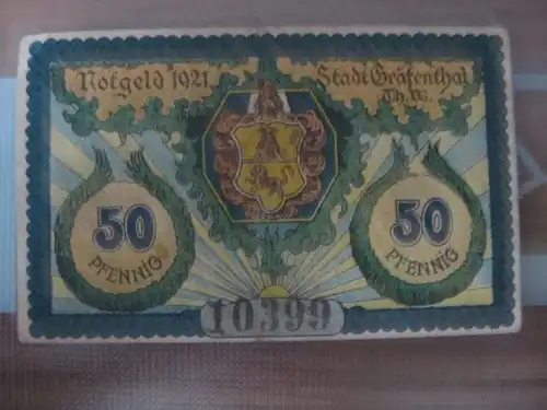 Notgeld Gräfenthal, 50 Pf.