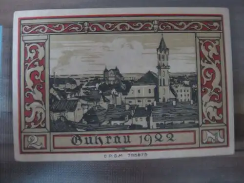 Notgeld Guhrau / Breslau, 2 Mark