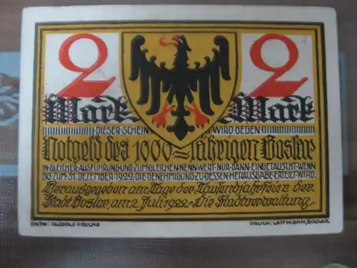 Notgeld Goslar, 2 Mark