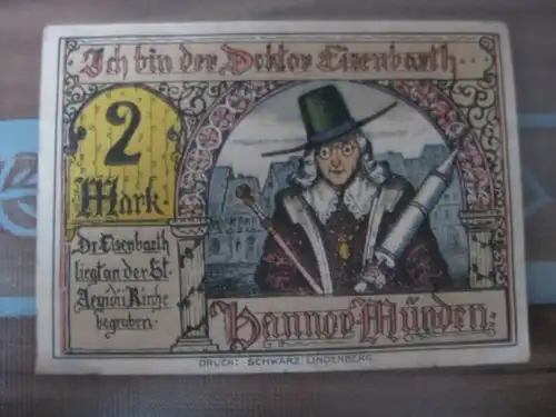 Notgeld Hannov-Münden, 2 Mark