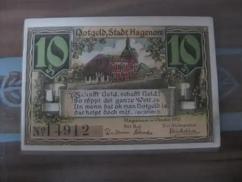 Notgeld Hagenow, 10 Pf.