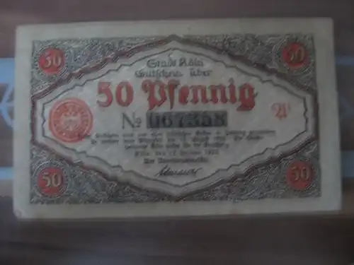 Notgeld Köln, 50 Pf.