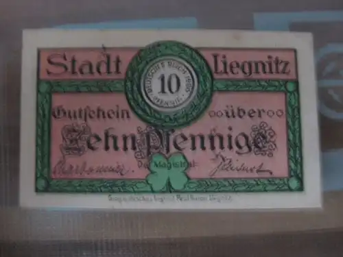 Notgeld Liegnitz, 10 Pf.