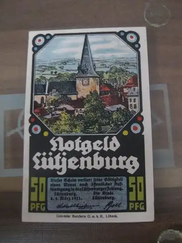 Notgeld Lütjenburg, 50 Pf.