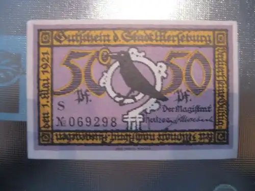 Notgeld Merseburg, 50 Pf.