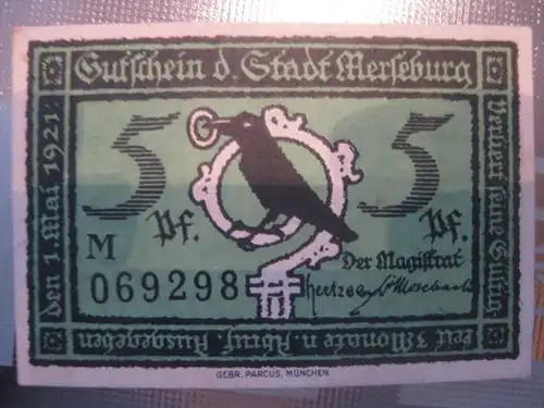 Notgeld Merseburg, 5 Pf.