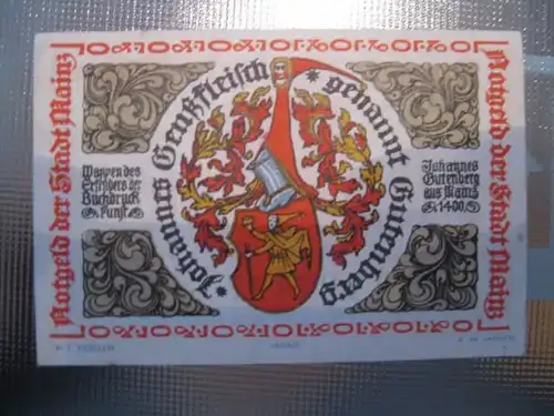 Notgeld Mainz, 10 Pf.