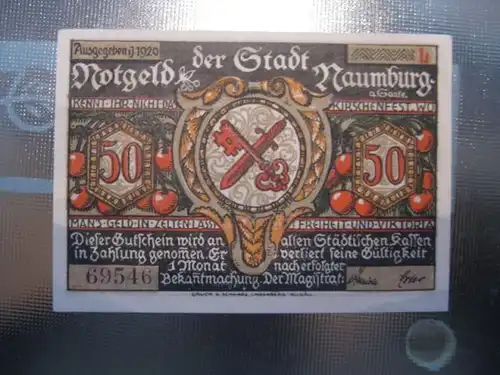 Notgeld Naumburg, 50 Pf.