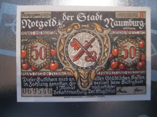 Notgeld Naumburg, 50 Pf.