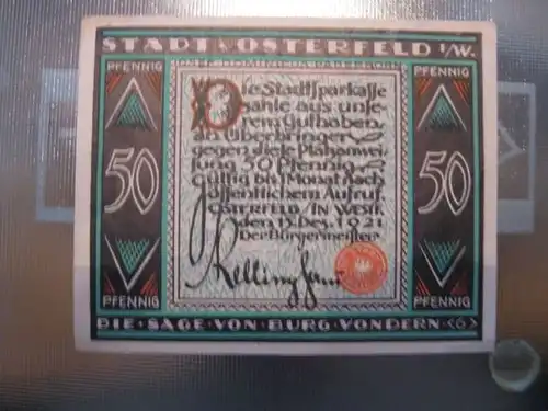 Notgeld Osterfeld, 50 Pf.