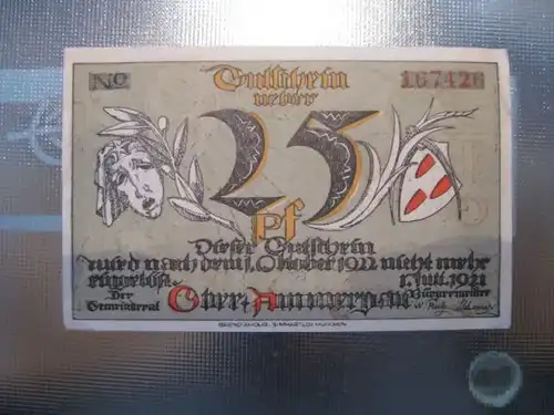 Notgeld Oberammergau, 25 Pf.