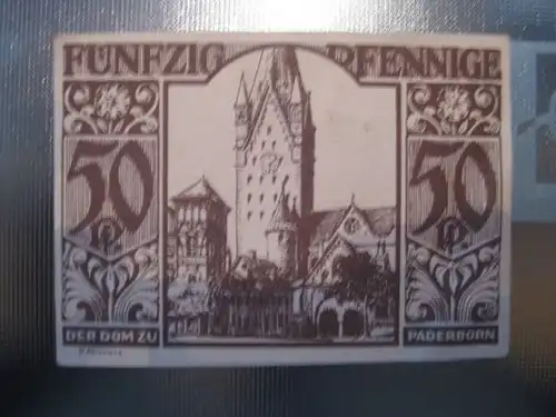 Notgeld Paderborn, 50 Pf.